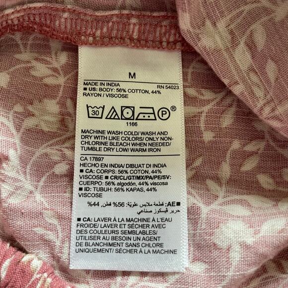 Old Navy Smocked Cami Jumpsuit Ruffled Square Neck Ditsy Floral Print Med - Picture 9 of 13